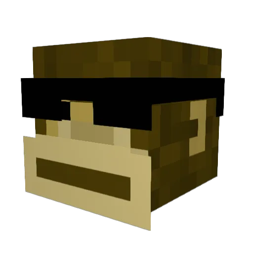 JRomo93 Minecraft avatar head, 3D render