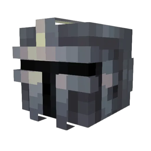 JS17 Minecraft avatar head, 3D render