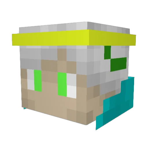 JS2015 Minecraft avatar head, 3D render