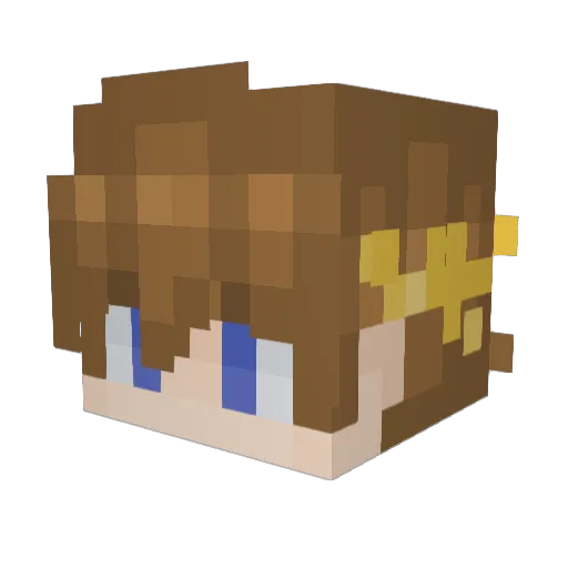 JSAIYAMAN Minecraft avatar head, 3D render