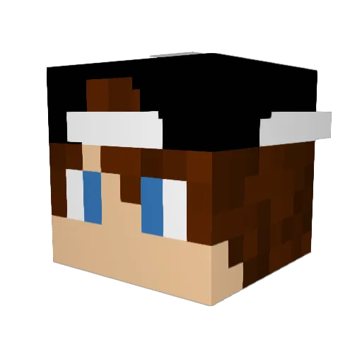 JSC125 Minecraft avatar head, 3D render