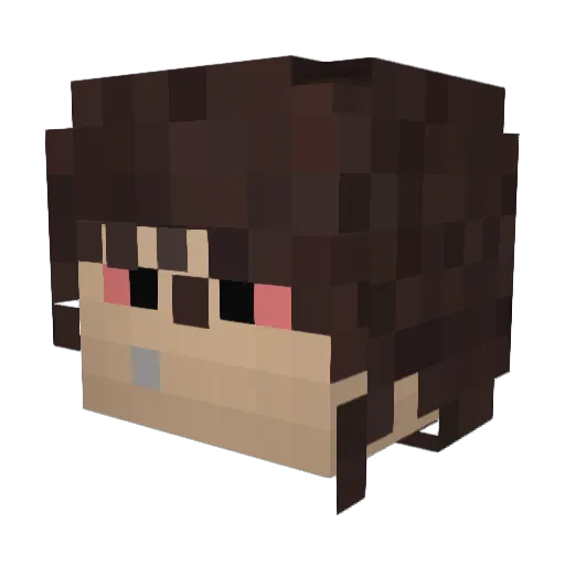 JSCAR420 Minecraft avatar head, 3D render