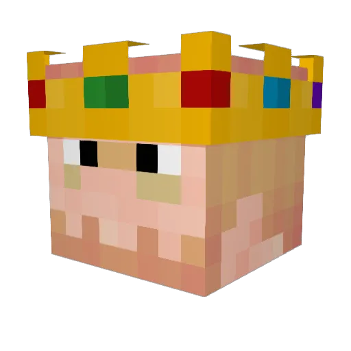 JSCB Minecraft avatar head, 3D render