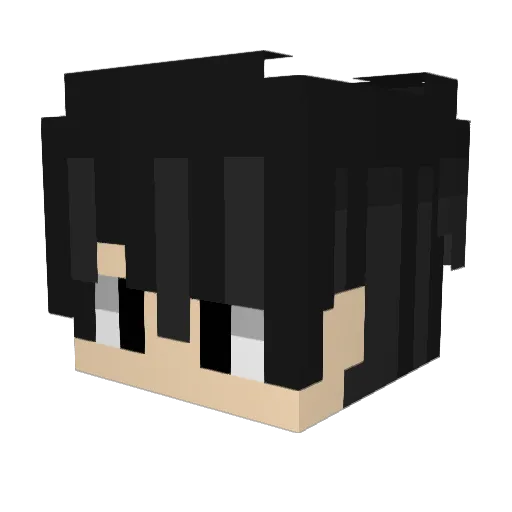 JSGKA Minecraft avatar head, 3D render