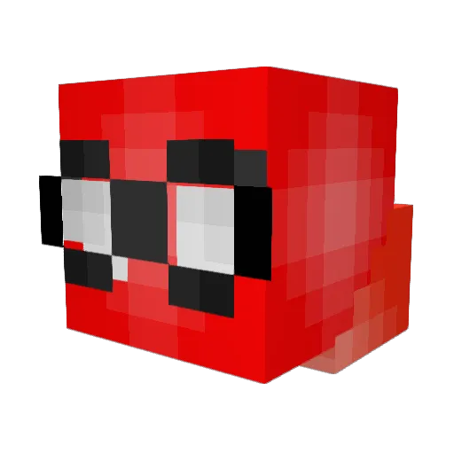 JSGT23 Minecraft avatar head, 3D render