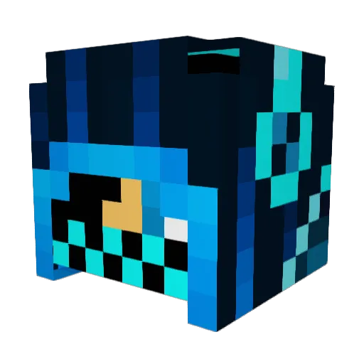 JSKING009 Minecraft avatar head, 3D render