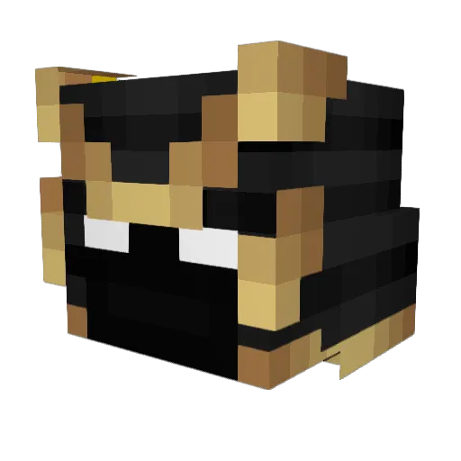 JSM02 Minecraft avatar head, 3D render