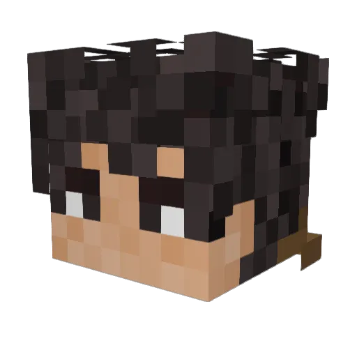 JSSpartan125 Minecraft avatar head, 3D render