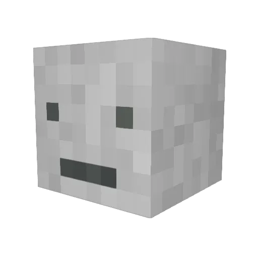 JSTNx0 Minecraft avatar head, 3D render