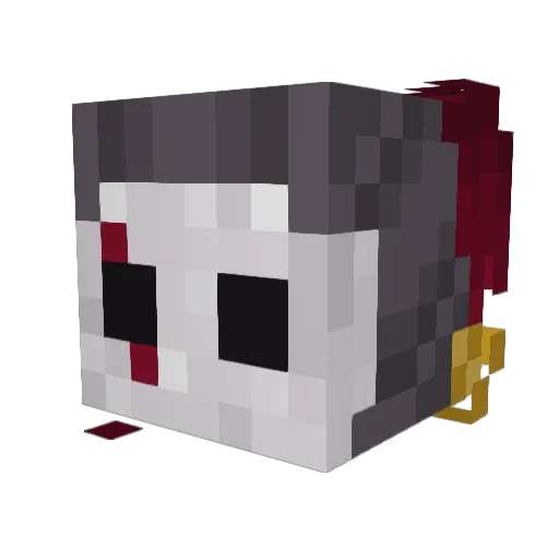 JSTR_Kali Minecraft avatar head, 3D render