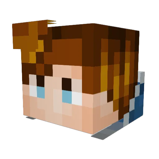 JS_Davis Minecraft avatar head, 3D render