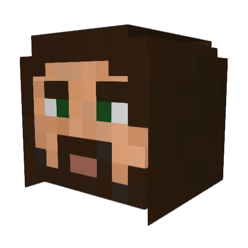 JSchultz22 Minecraft avatar head, 3D render