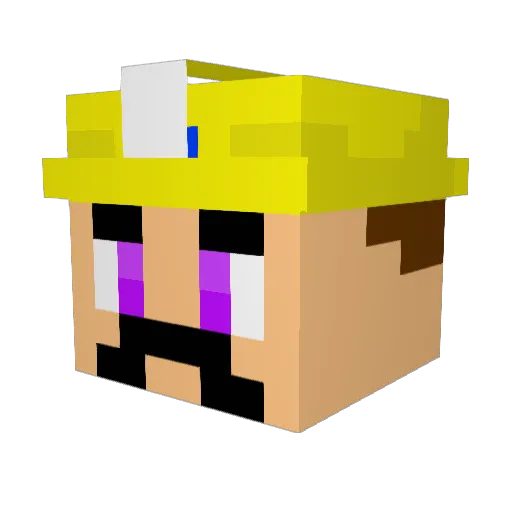JScottFTW Minecraft avatar head, 3D render