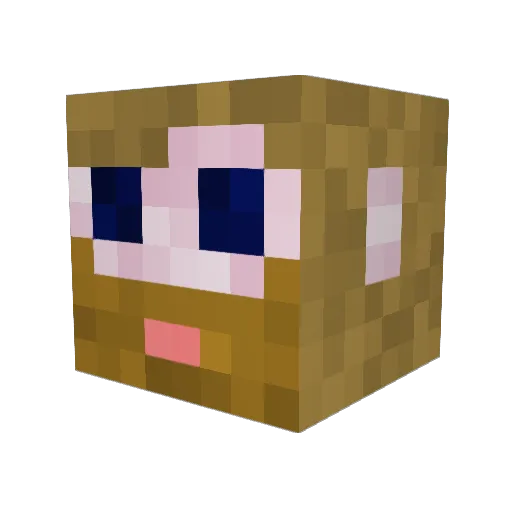 JScriptJ Minecraft avatar head, 3D render