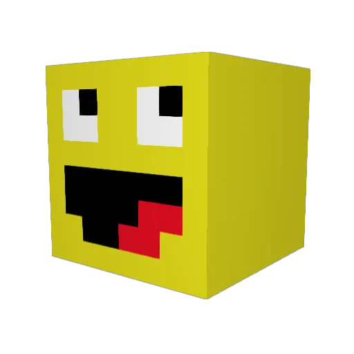 JSfida14 Minecraft avatar head, 3D render