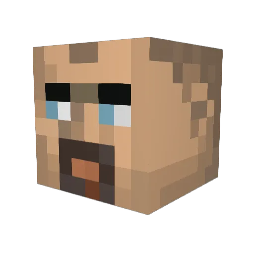 JShaben Minecraft avatar head, 3D render