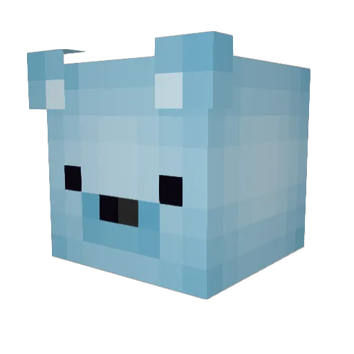 JShoo Minecraft avatar head, 3D render