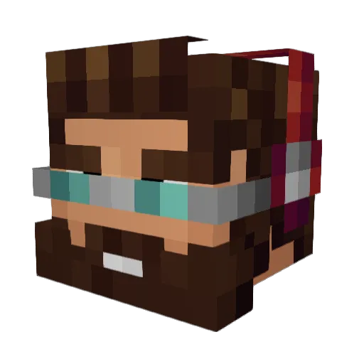 JSmileyy Minecraft avatar head, 3D render