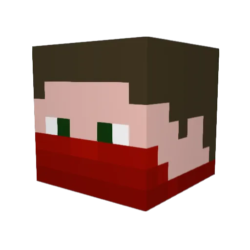 JStyro Minecraft avatar head, 3D render
