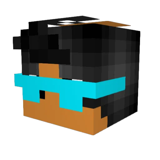JT2020 Minecraft avatar head, 3D render