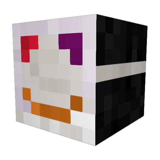 JT400 Minecraft avatar head, 3D render