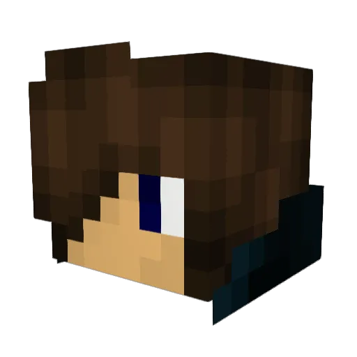JT84 Minecraft avatar head, 3D render