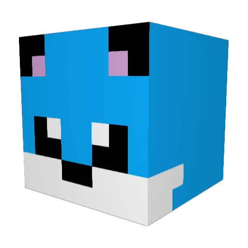 JTA2win Minecraft avatar head, 3D render