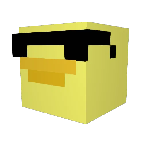 JTAdrox Minecraft avatar head, 3D render