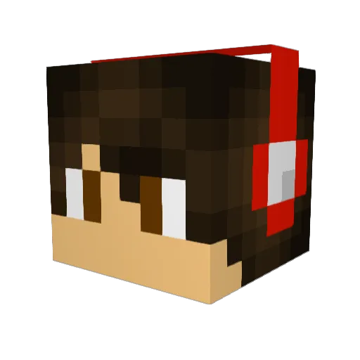 JTC03 Minecraft avatar head, 3D render