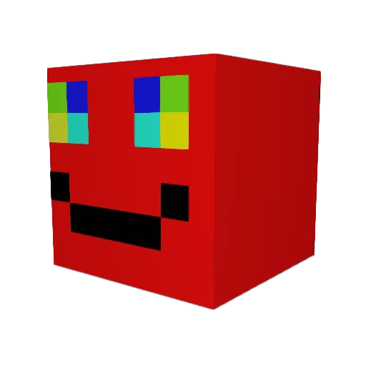 JTGLOL Minecraft avatar head, 3D render