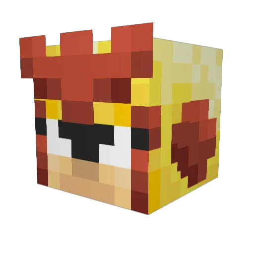 JTJdude Minecraft avatar head, 3D render