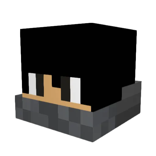 JTK_720 Minecraft avatar head, 3D render