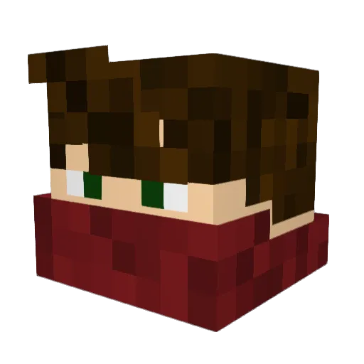 JTM918 Minecraft avatar head, 3D render