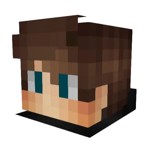 JTMC97 Minecraft avatar head, 3D render