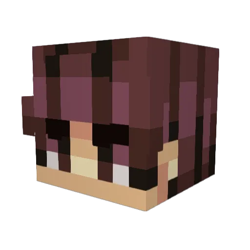 JTMW_88 Minecraft avatar head, 3D render