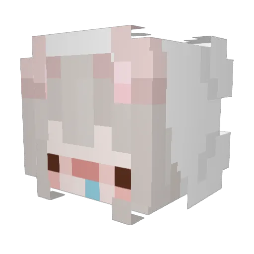 JTNRATTA Minecraft avatar head, 3D render