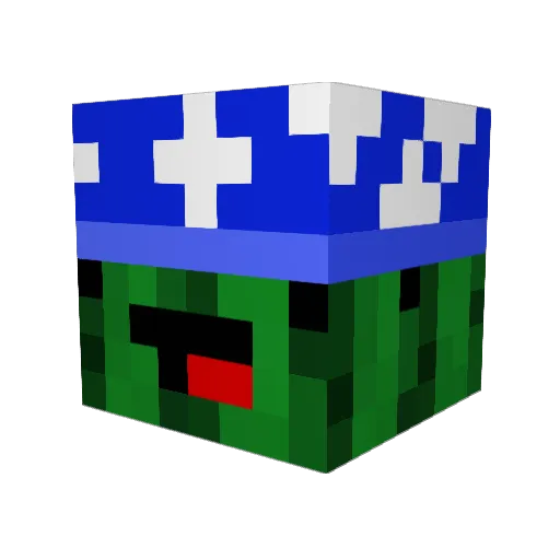 JTRevenant Minecraft avatar head, 3D render