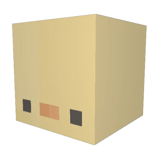 JTT8535 Minecraft avatar head, 3D render