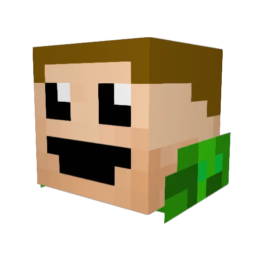 JTaglienti Minecraft avatar head, 3D render