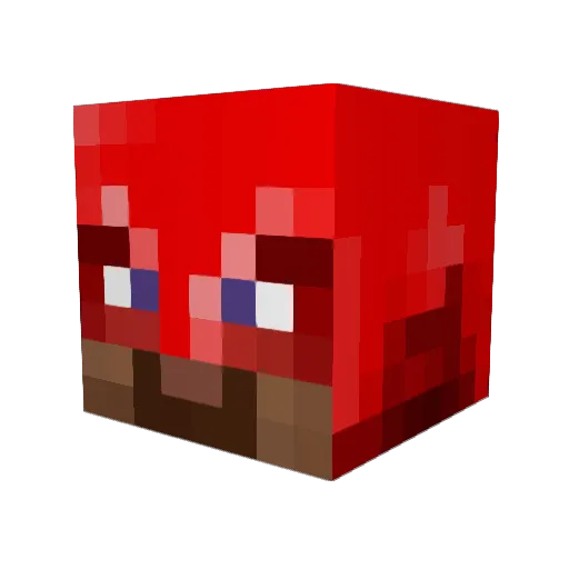 JTandS Minecraft avatar head, 3D render
