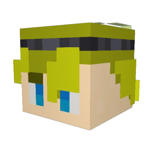 JTheRex Minecraft avatar head, 3D render