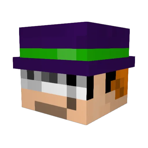 JTmaxx Minecraft avatar head, 3D render