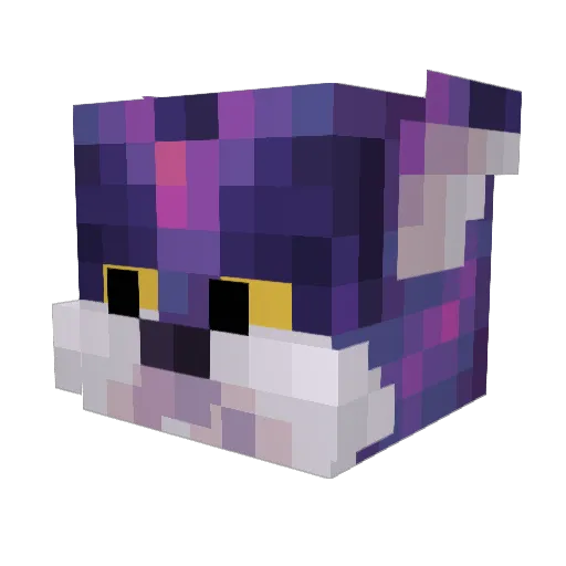 JTravvy Minecraft avatar head, 3D render