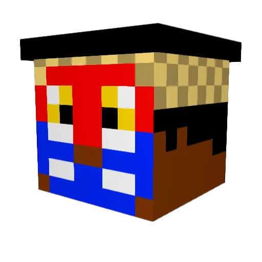 JTredders91 Minecraft avatar head, 3D render