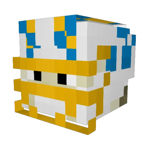 JU5TINHERBERT Minecraft avatar head, 3D render