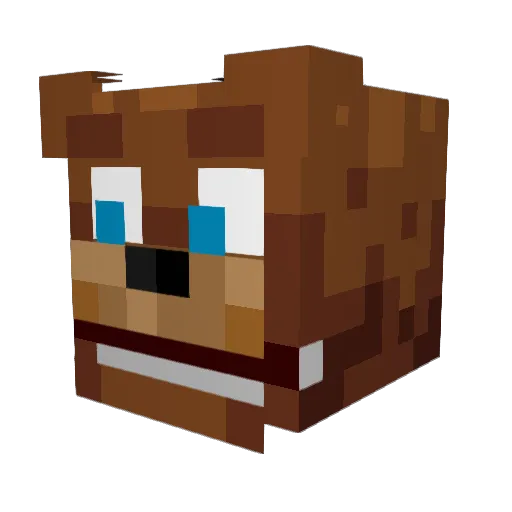 JUAMPA3727 Minecraft avatar head, 3D render