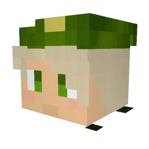 JUANGAMER039 Minecraft avatar head, 3D render