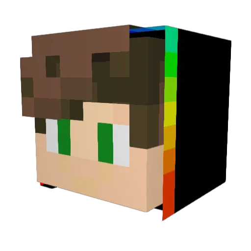 JUCAZITO13 Minecraft avatar head, 3D render