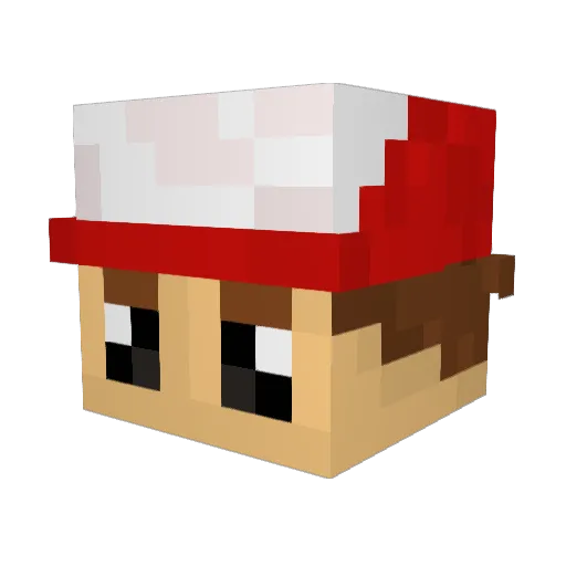 JUCO1 Minecraft avatar head, 3D render