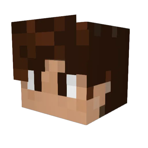 JUDACEZAR Minecraft avatar head, 3D render